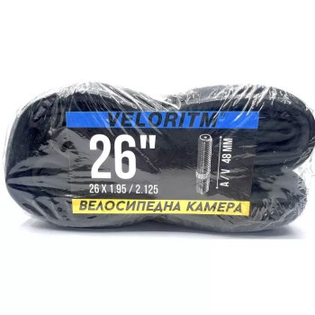 Велокамера Veloritm 26 х 1,95/2,125 AV 48 мм