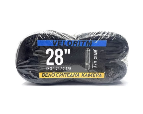 Велокамера Veloritm 28 х 1,75/2,125 (A/V)