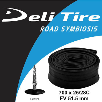 Велокамера DeliTire 700х25/28C F/V (франц.. ніпель)