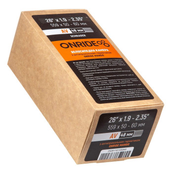Камера з герметиком ONRIDE Mango 26 x1.9 / 2.35 AV 48 (прокол до 4 мм)