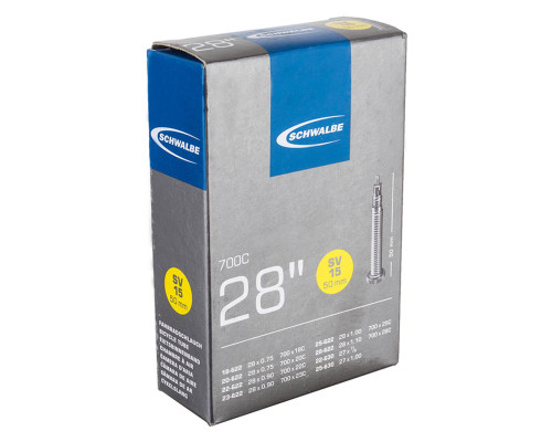 Камера Schwalbe SV 15 Standart 28" (18/28-622/630) SV 50мм