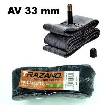 Камера TRAZANO 28"х1,75 AV 33 мм