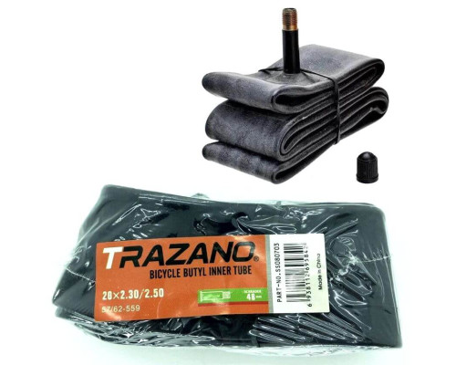Велокамера TRAZANO 20 x 2.30/2.50 AV 48мм