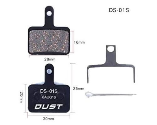 Колодки гальмівні DUST DS-01S напівметал