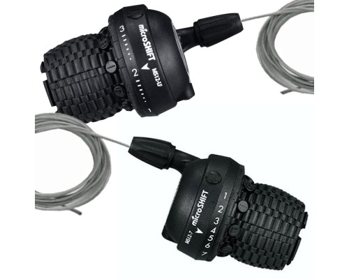 Манетки MicroSHIFT MS12 (3/6 spd) РЕВО-шифт