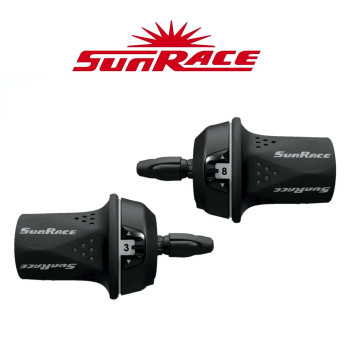 Шифтери SunRace TSM21 комплект 3/8 швидкостей (ревошифт)