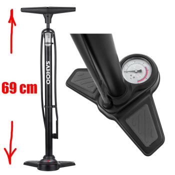Насос напольный с манометром Sahoo Floor Pump 321040