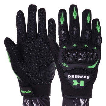 Велоперчатки Kawasaki  із закритими пальцями