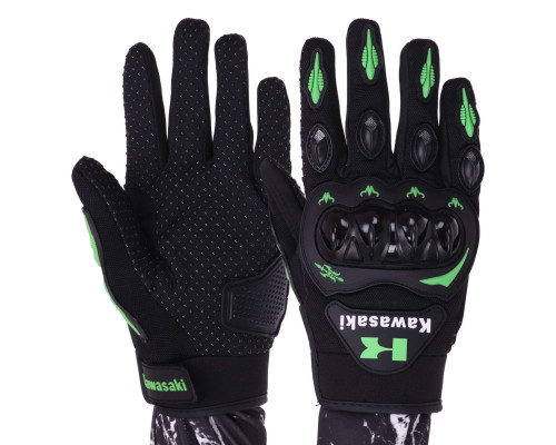 Велоперчатки Kawasaki  із закритими пальцями