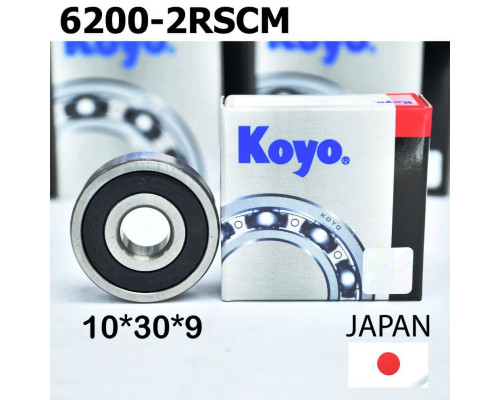 Підшипник KOYO 6200 2RS (10 х 30 х 9)
