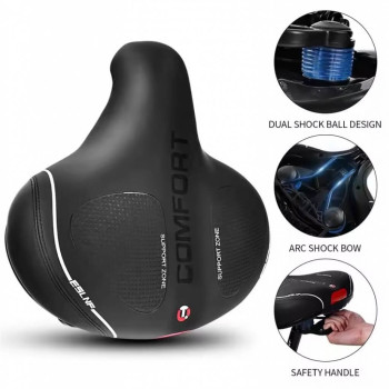 Сідло EsLNF Wide Comfort велике на демпферах