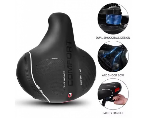 Сідло EsLNF Wide Comfort велике на демпферах
