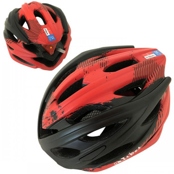 Шолом велосипедний Calibri Black-Red FSK-450 (In-Mold)