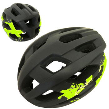 Шолом велосипедний Calibri Black-Green FSK-Y53 (In-Mold)