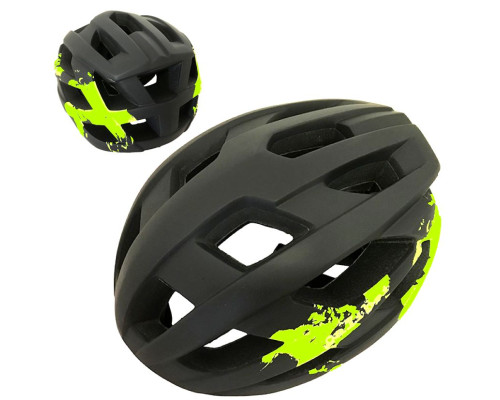 Шолом велосипедний Calibri Black-Green FSK-Y53 (In-Mold)