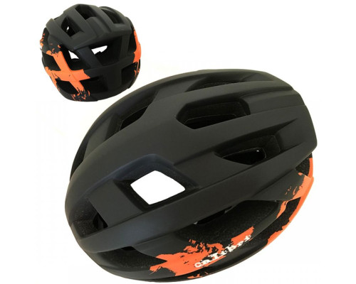Шолом велосипедний Calibri Black-Orange FSK-Y53 (In-Mold)
