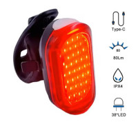 Задній ліхтар велосипедний MY-2106-38LED Li-Ion акумулятор ЗУ Type-C