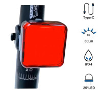 Задній велосипедний ліхтар MY-2107-25LED (Type-C)