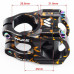 Винос керма Wake SM042 (CNC Machining) 31,8 x 35 мм чорно-золотий