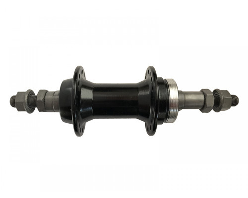 Втулка задня на пром-підшипниках 14G х 36H V-brake / тріскачка Black