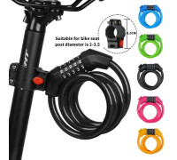 Замок кодовий EsLNF Anti-Theft 12 х 120 мм (різні кольори)