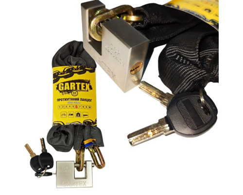 Велозамок GARTEX S1 1200 х 5 мм (тип-003)