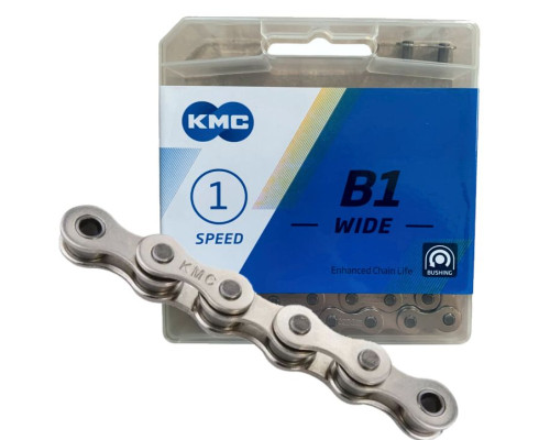 Ланцюг KMC B1 Wide Silver 1/2 X 1/8 112 ланок із замком