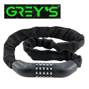 Велозамок ланцюговий кодовий Grey's (6 х 1000 мм)
