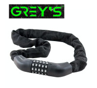 Велозамок ланцюговий кодовий Grey's (4 х 1000 мм)