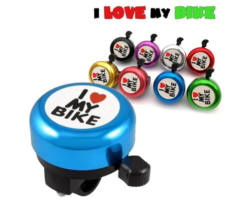 Дзвоник велосипедний Spelli SBL-610SP I Love My Bike